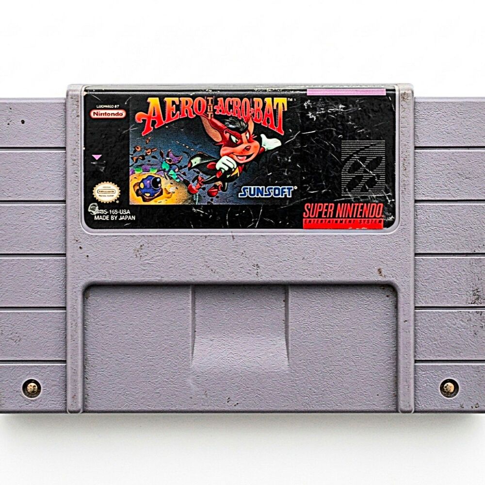 Aero the Acro-Bat - Super Nintendo SNES Authentic Tested VGUC